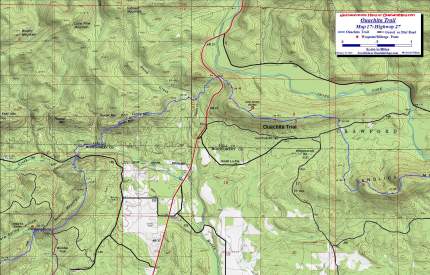 Ouachita Trail Map 17 Highway 27.